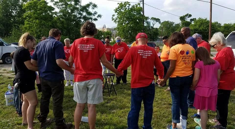 In His Hands Outreach community gathered together